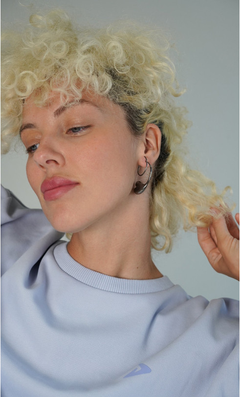 Серьги завитки  WINK