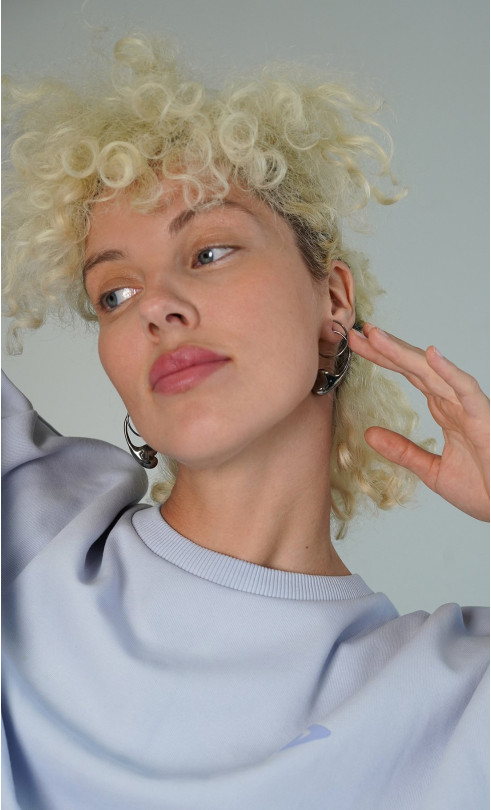 Серьги завитки  WINK