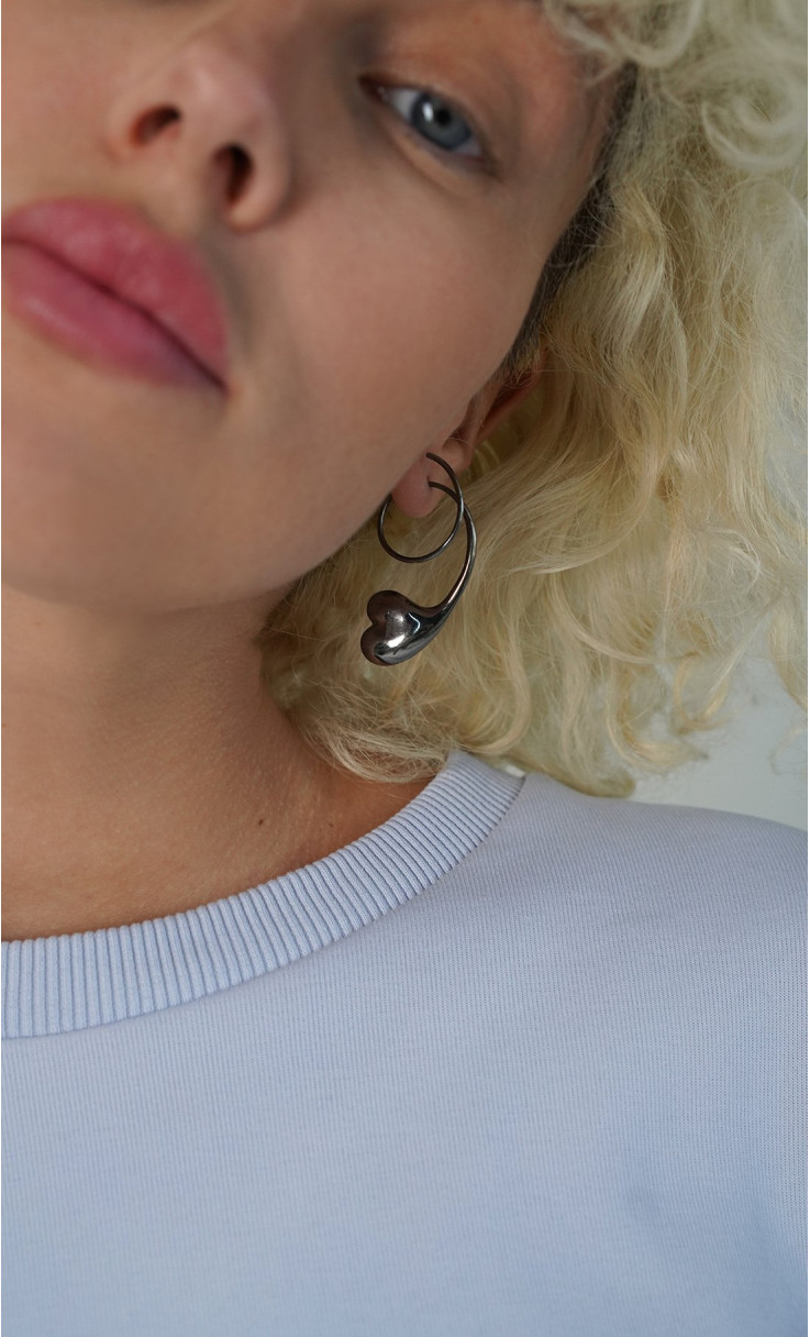 Серьги завитки  WINK