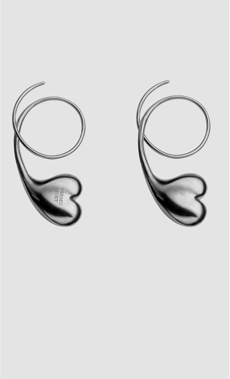 Серьги завитки  WINK